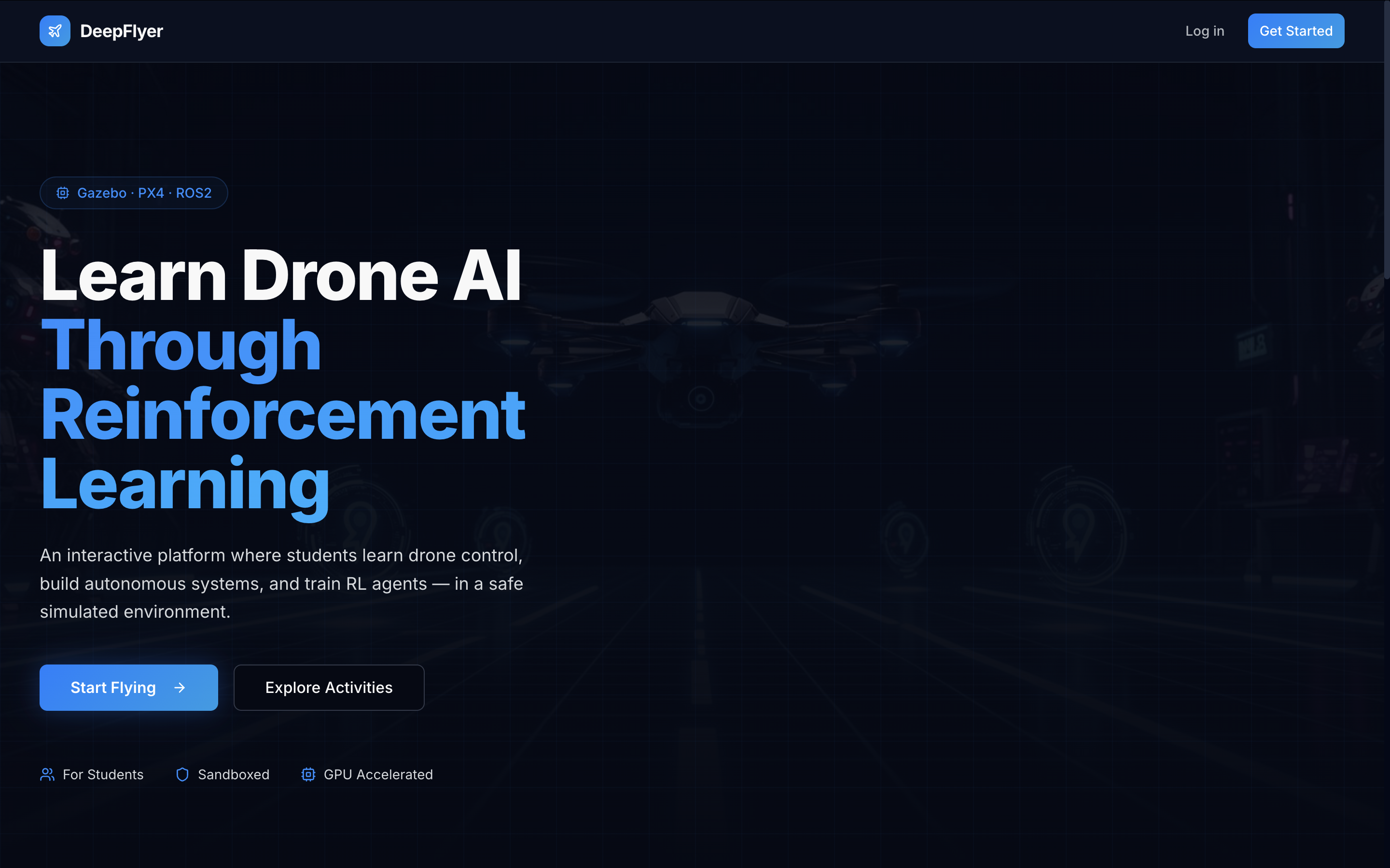 DeepFlyer Homepage